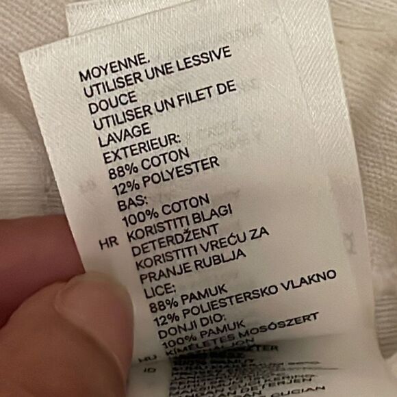 H&M Eyelet Crochet Mini Skirt Cream Off White Size 8 New - Picture 6 of 6